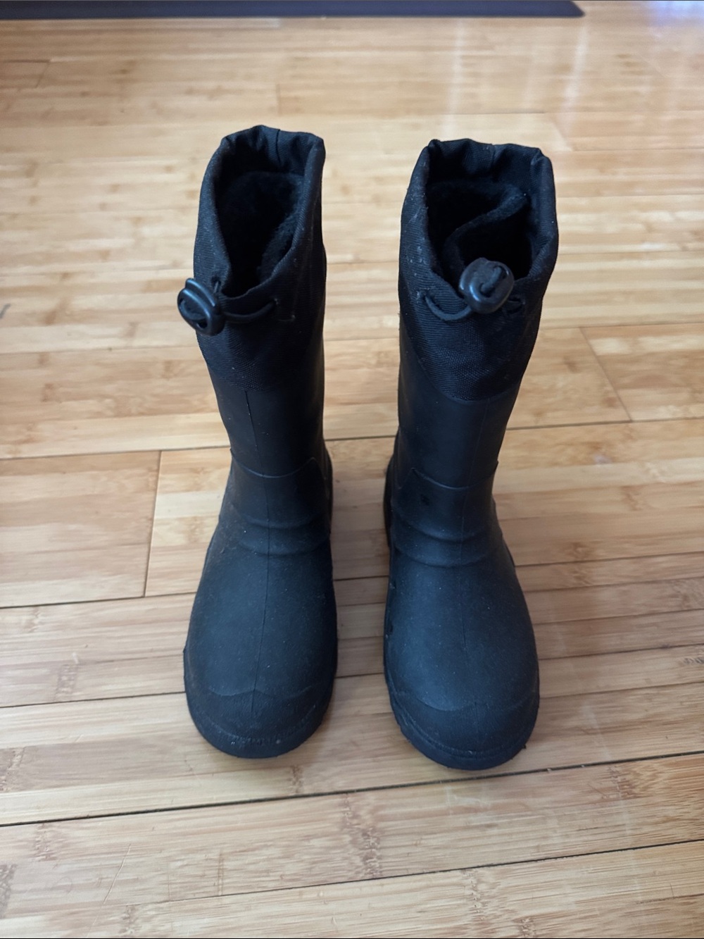 Black Waterproof Mid-Calf Boots